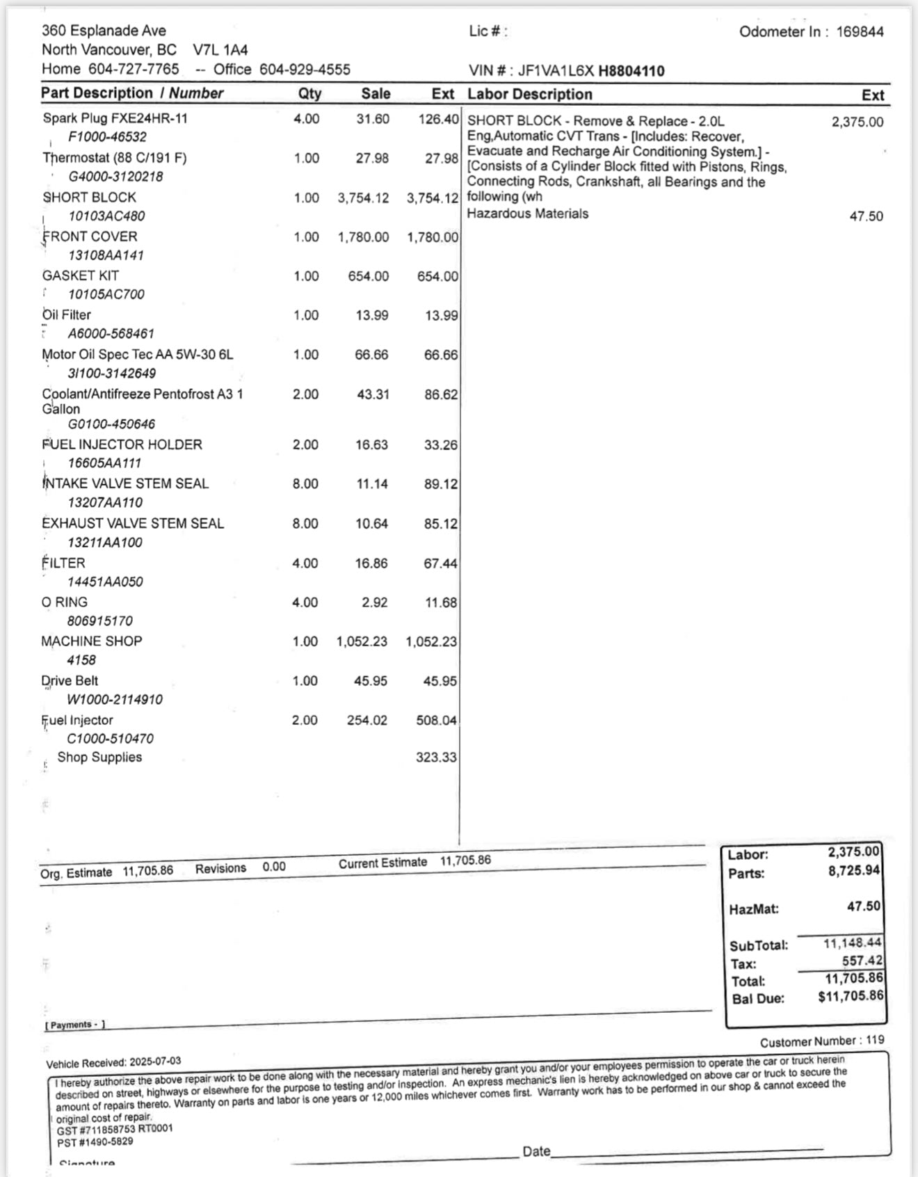 2017 Subaru WRX Limited Sport-tech